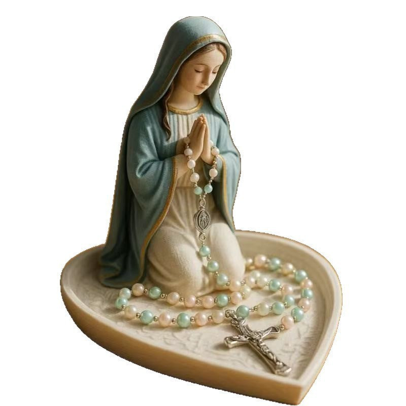 (🎄Early Christmas Sale 35%)🔥Virgin Mary Rosary Holder - ✝️With Necklace