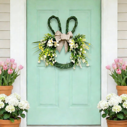 Easter Rabbit-Shaped Wreath