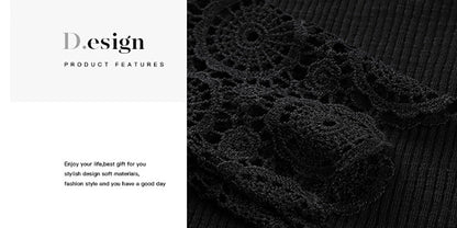 Stunncal Round Neck Stitching Lace Long Sleeve T-Shirt(14 colors)