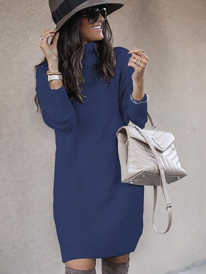 Stunncal Casual Solid Color Turtleneck Sweaters(6 Colors)