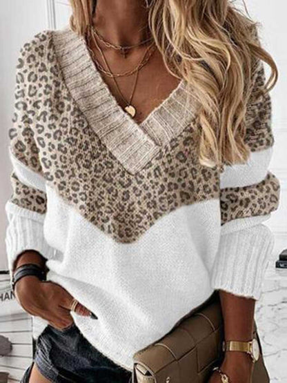 Stunncal Knit  V Neck Sweater（8 colors）