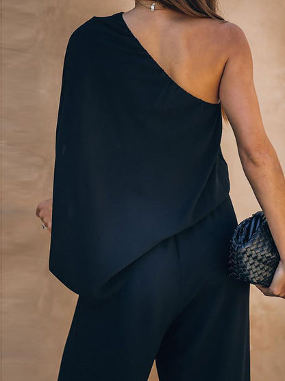 Stunncal Sexy Strapless Loose Jumpsuit