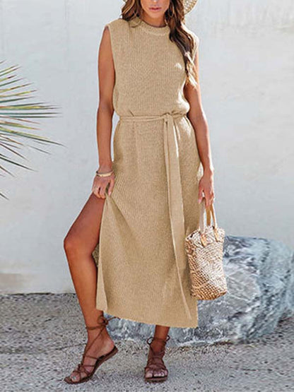 Stunncal Knitted Split Dress