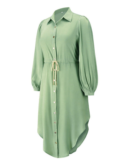 Stunncal Long-Sleeved Waist-Skimming Dresses