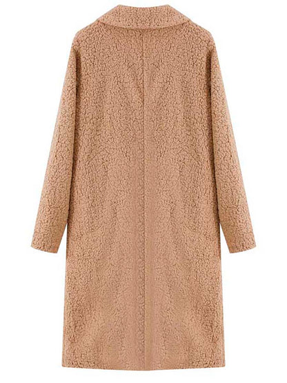 Stunncal Long-Sleeved Lapel Plush Jacket(7 colors)
