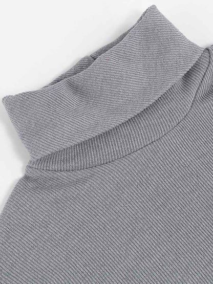 Stunncal High Neck Lace-Up Knit Dress(4 colors)