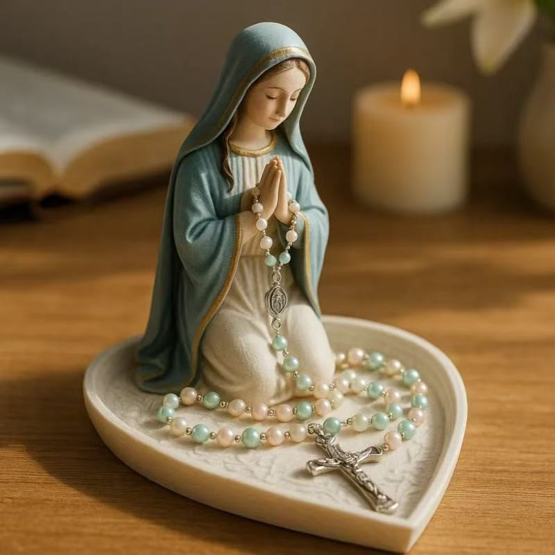 (🎄Early Christmas Sale 35%)🔥Virgin Mary Rosary Holder - ✝️With Necklace