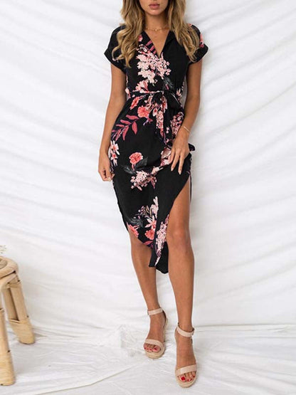 Stunncal Trendy Printed Asymmetrical Dress