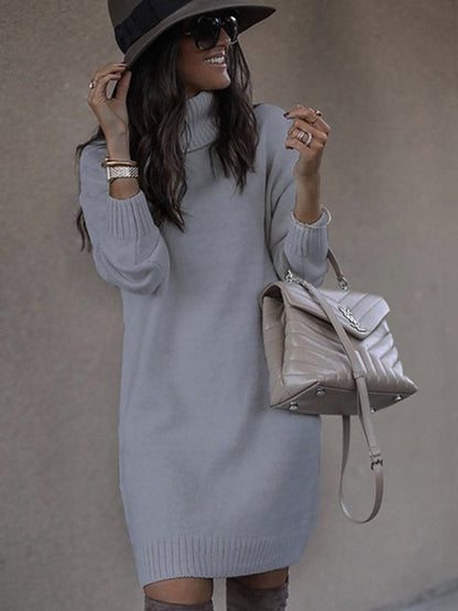 Stunncal Casual Solid Color Turtleneck Sweaters(6 Colors)