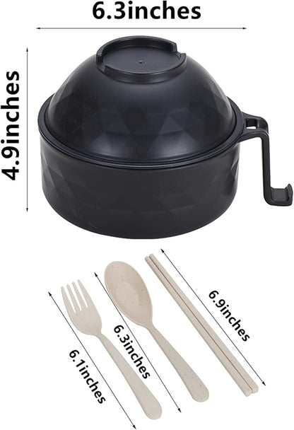 Ramen Cooker Ramen Bowl Set with Chopsticks 33oz