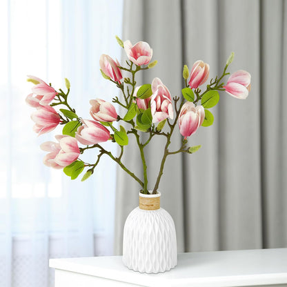 Artificial Magnolia Flower Branches Stem
