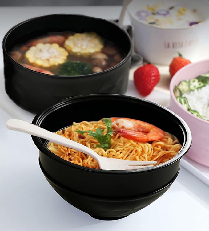 Ramen Cooker Ramen Bowl Set with Chopsticks 33oz