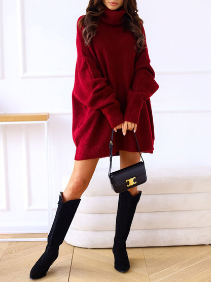 Stunncal Solid Color Turtleneck Knit Sweater(11 colors)