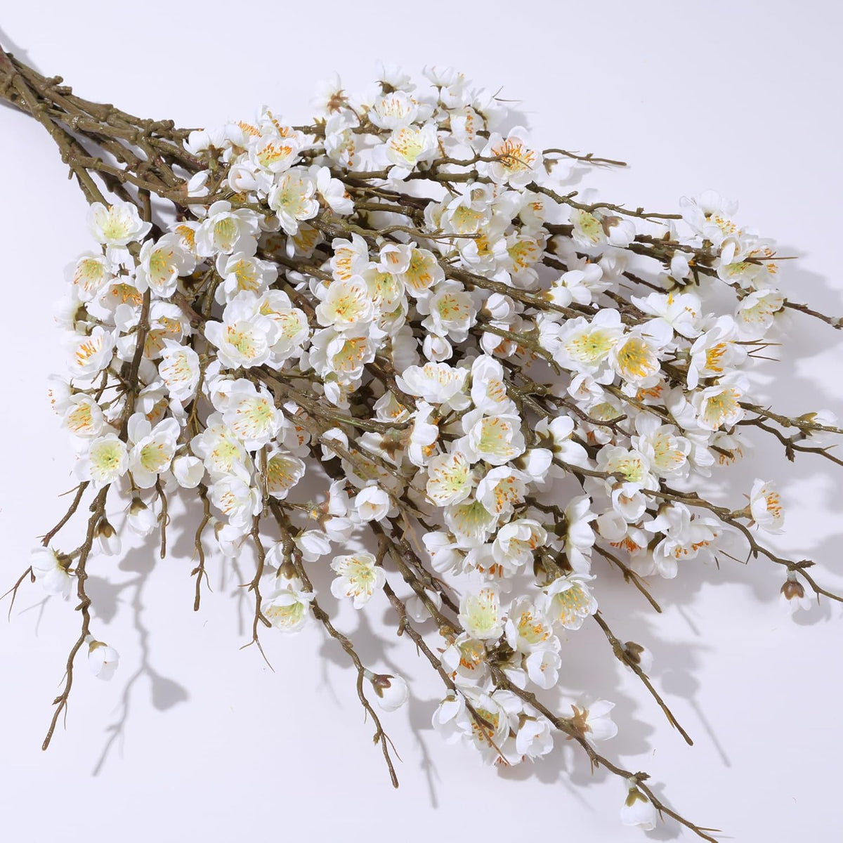 5 Stems Artificial Cherry Blossom Branches Spring Indoor Decoration