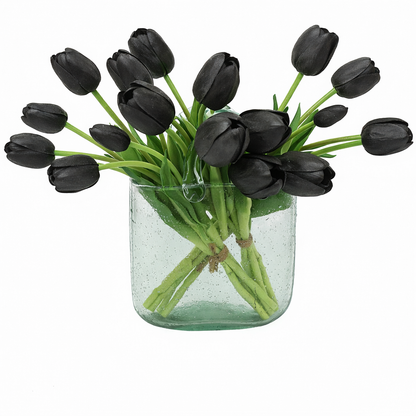 Artificial Tulips Flowers, Real Touch Latex Bouquet,Easter-ready Spring Décor