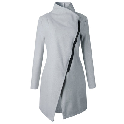 Stunncal Slim Zipper Coat