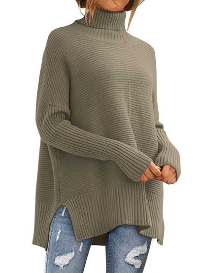 Stunncal High Neck Batwing Knit Sweater