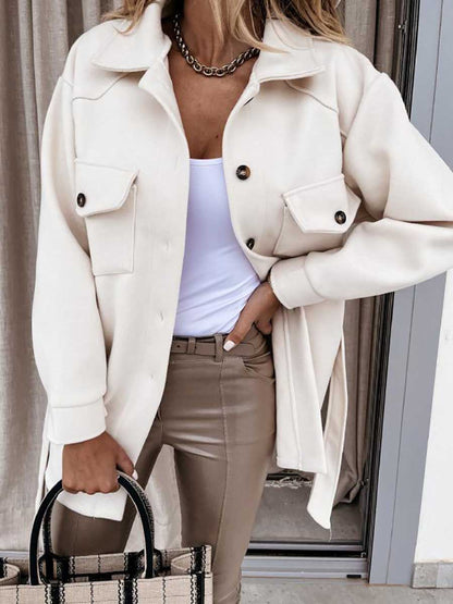 Stunncal Temperament Lapel Tweed Jacket