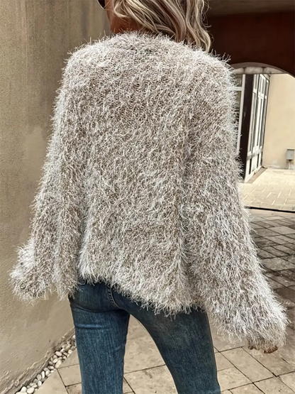 Stunncal Plush Top Solid Color Jacket