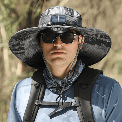 🎁Best father‘s Day Gifts❤2025 New Ultralight Solar Fan Sun Hat – Lighter Than a Baseball!⚾(Only 11oz)：Japanese Design
