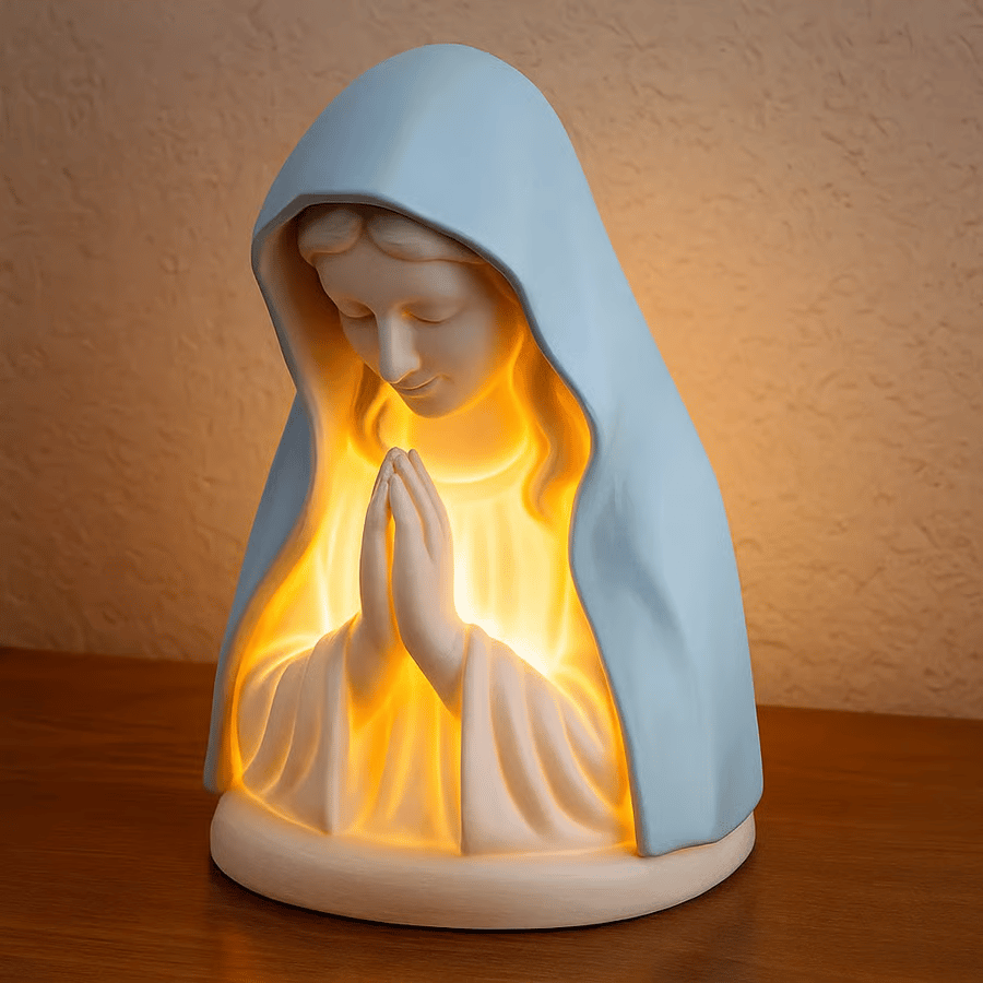 🔥Last day with a 49% discount - Night lamp with the prayer of the Virgin Mary