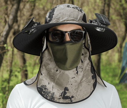 🎁Best father‘s Day Gifts❤2025 New Ultralight Solar Fan Sun Hat – Lighter Than a Baseball!⚾(Only 11oz)：Japanese Design