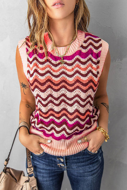 Stunncal Best Self Knit Tank