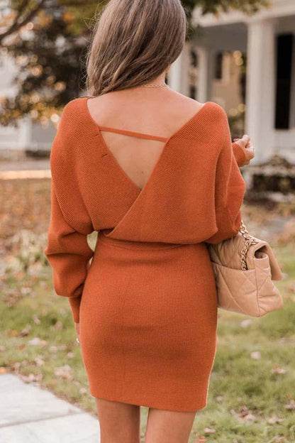 Stunncal Future Happiness Chelsea Wrap Sweater Dress