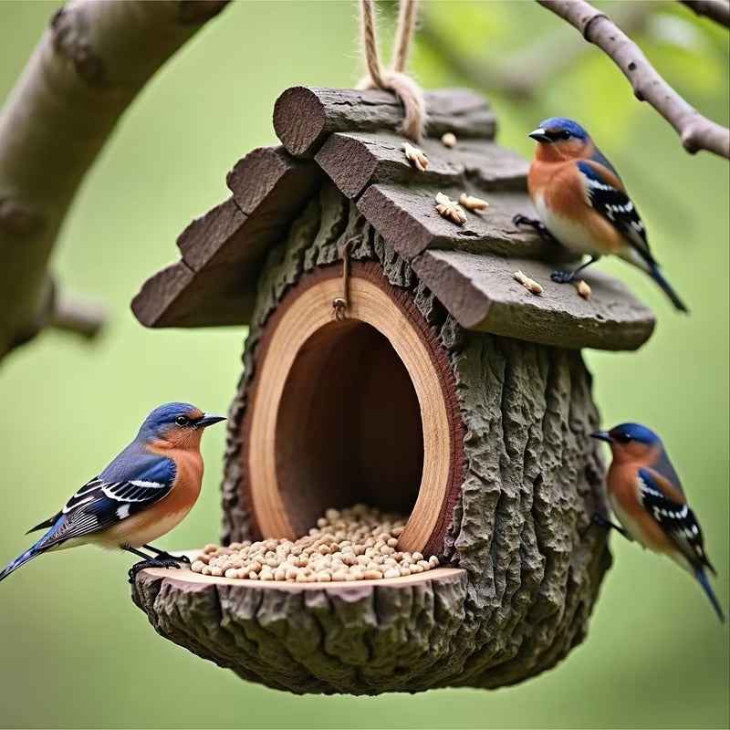 Vintage Treehouse Shape Bird Feeder