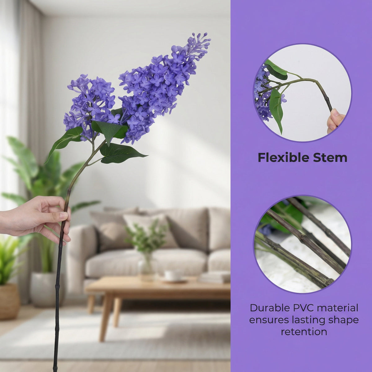 Artificial Premium Lilac Flowers