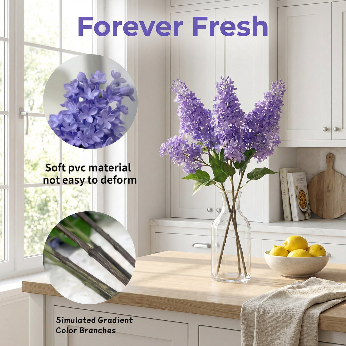 Artificial Premium Lilac Flowers