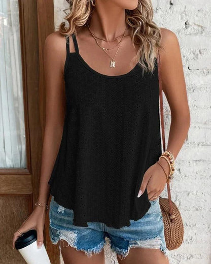 Stunncal Crew Neck Sleeveless Tank Top